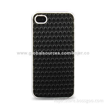 Case for iPhone 4, Made of PC and PU Materials, Customized Patterns and Logos Accepted